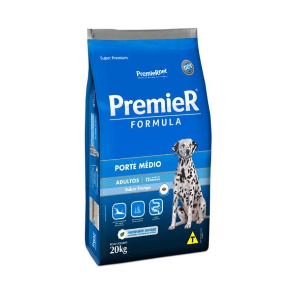 Ração Premier Fórmula para Cães Adultos de Raças Médias Sabor Frango - 20kg - Imagem 2