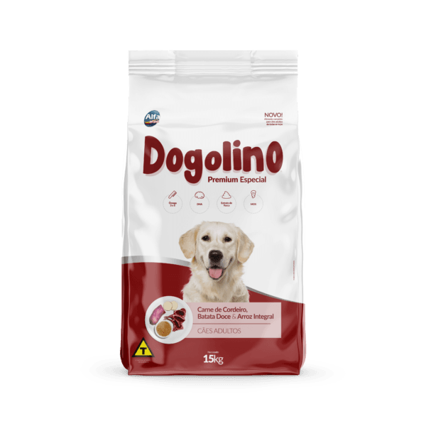 Ração Dogolino High Premium - Cordeiro, Batata Doce & Arroz Integral 15kg (23% PROT.)