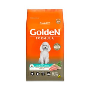 Ração Golden Fórmula Mini Bits para Cães Adultos de Porte Pequeno Sabor Frango e Arroz - 10,1 kg