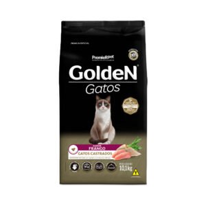 Ração Golden para Gatos Adultos Castrados Sabor Frango 10,1 kg