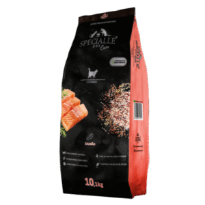Ração Specialle Gatos Castrados Salmão e Arroz – Super Premium Sem Transgênicos 10,1 kg