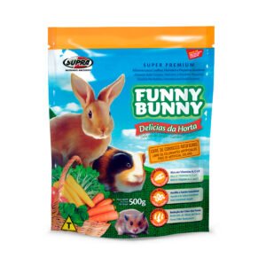 Ração Para Coelho Funny Bunny Delicias da Horta 500g Super Premium