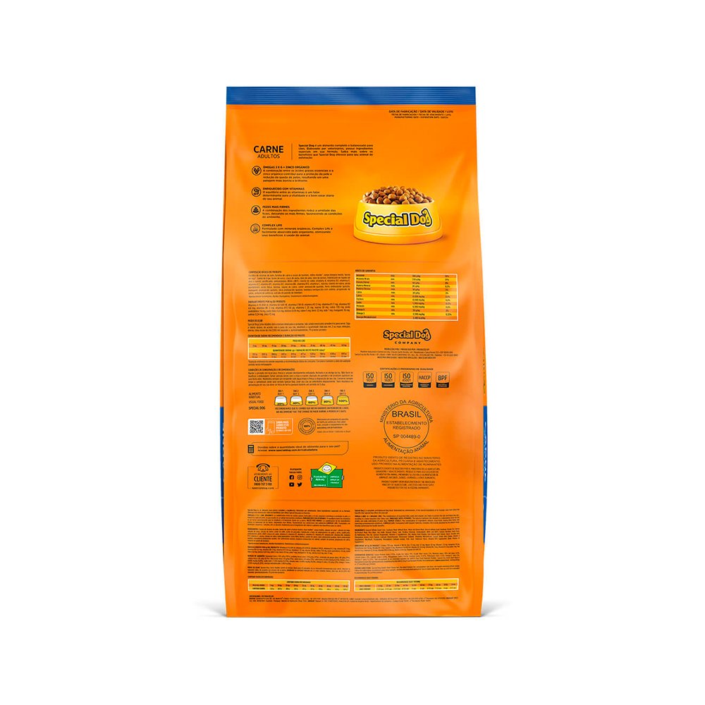 Ração Special Dog Premium Carne para Cães Adultos 20 Kg - Imagem 3
