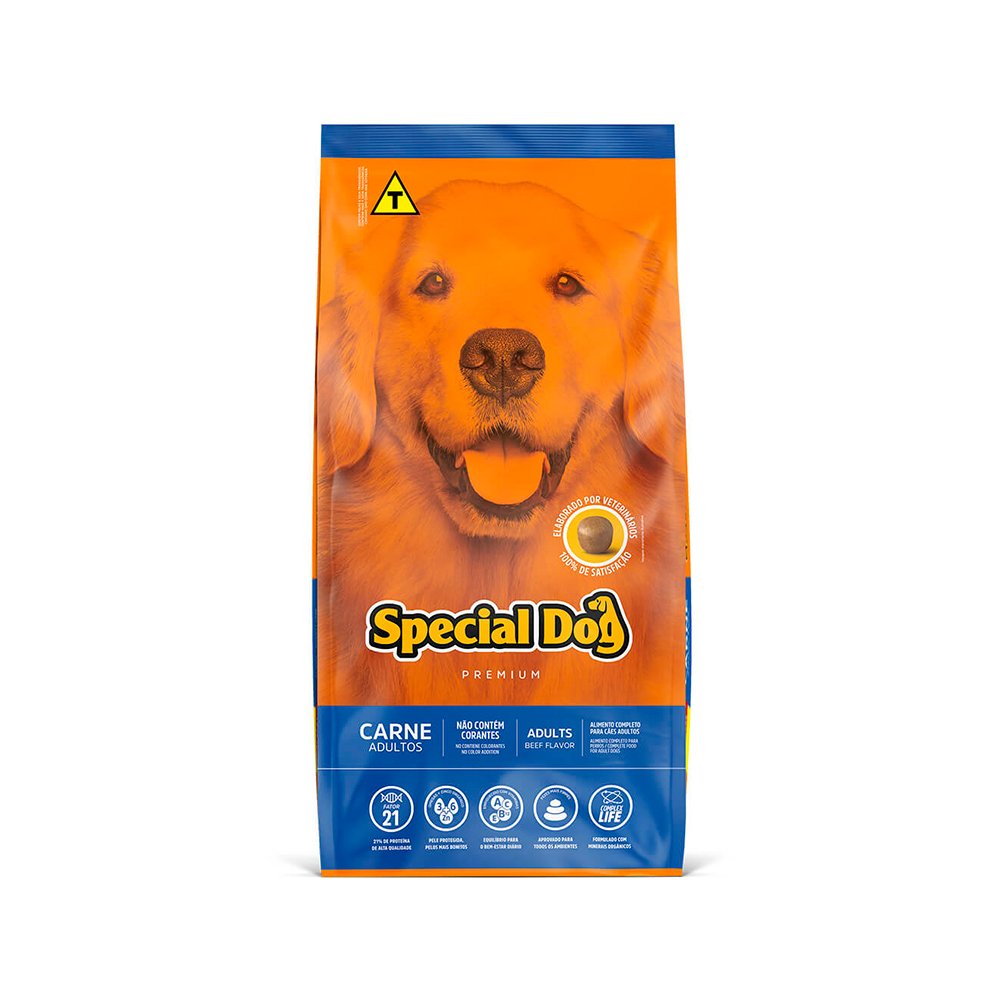 Ração Special Dog Premium Carne para Cães Adultos 20 Kg